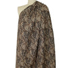 leopard print rayon blend bengaline stretch twill .875 yds
