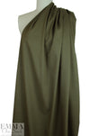 CA designer stretch 'RPL' twill suiting - dark olive 2.5 yd