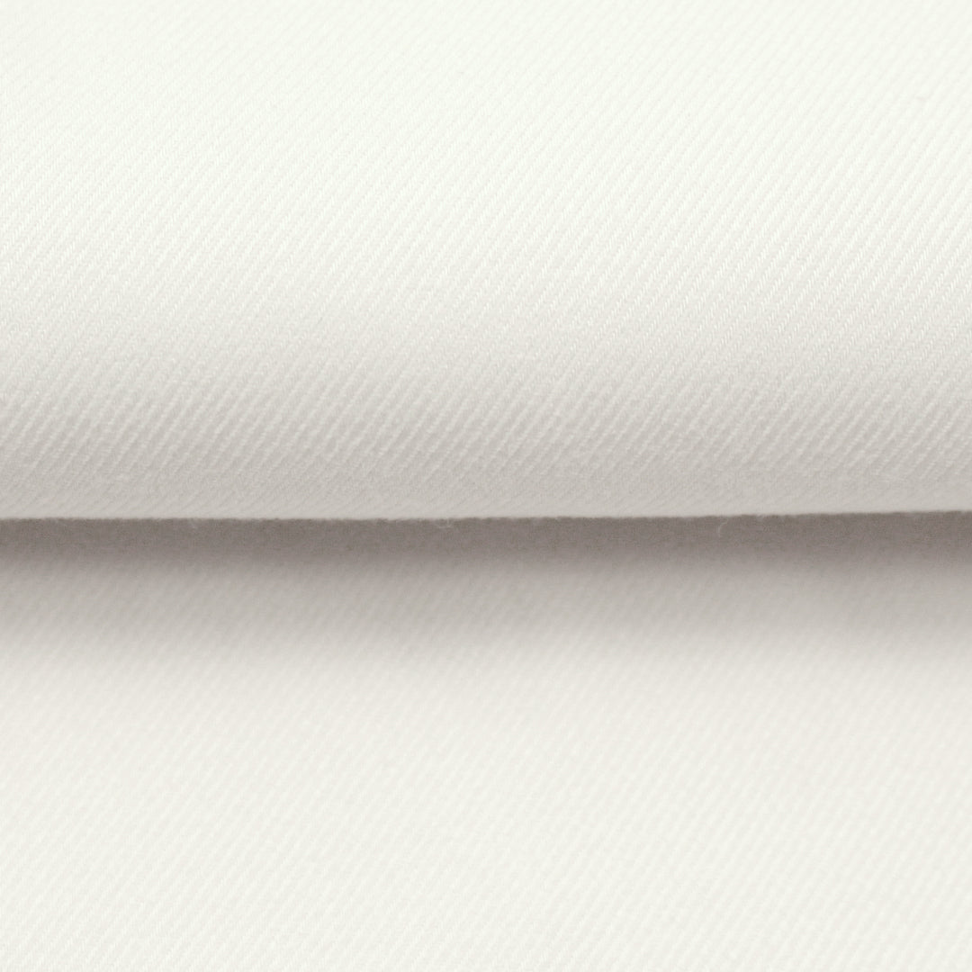 CA designer stone white stretch cotton twill 1.25 yds