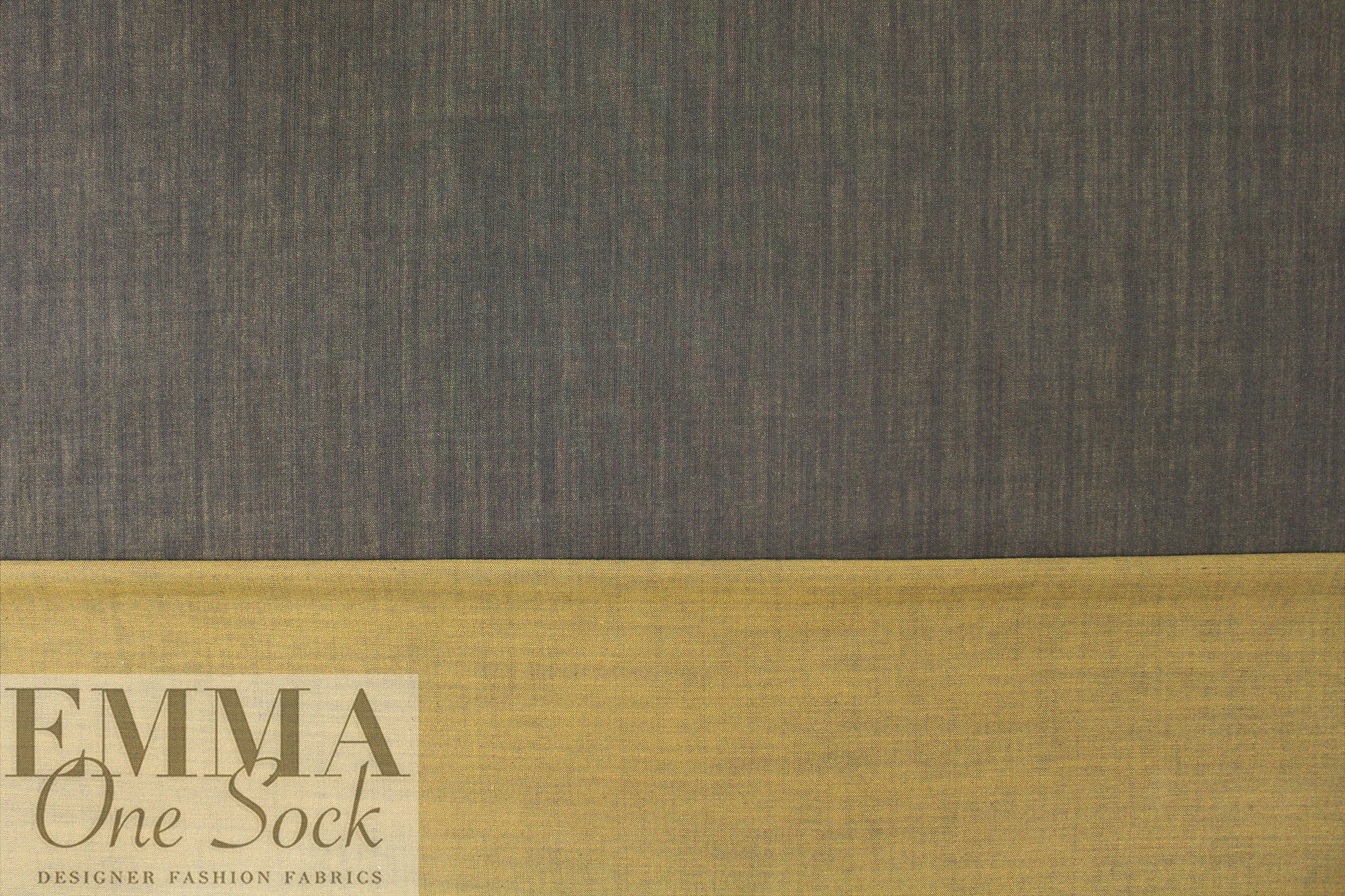 Italian doubleface cotton twill - bronze/graphite .75 yds