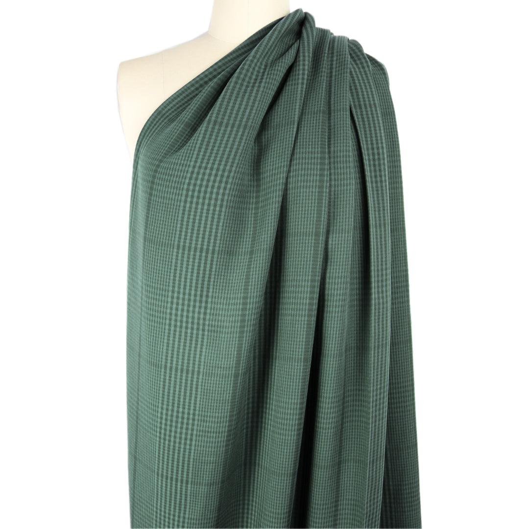 Meet Milk two-tone plaid tencel twill - pine 1.25 yds