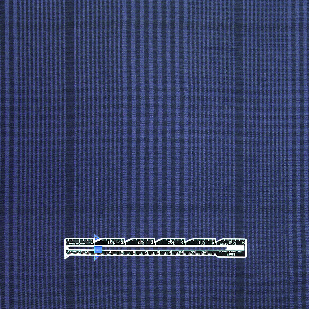 Meet Milk two-tone plaid tencel twill - lapis 1.5 yds