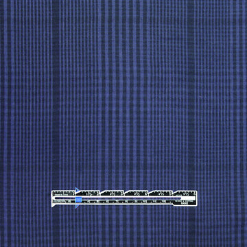 Meet Milk two-tone plaid tencel twill - lapis 1.8 yd