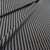 CA designer striped stretch twill - charcoal/black 1.75 yd