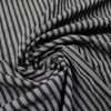 CA designer striped stretch twill - charcoal/black 1.75 yd