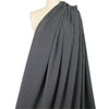 CA designer striped stretch twill - charcoal/black 1.875 yd