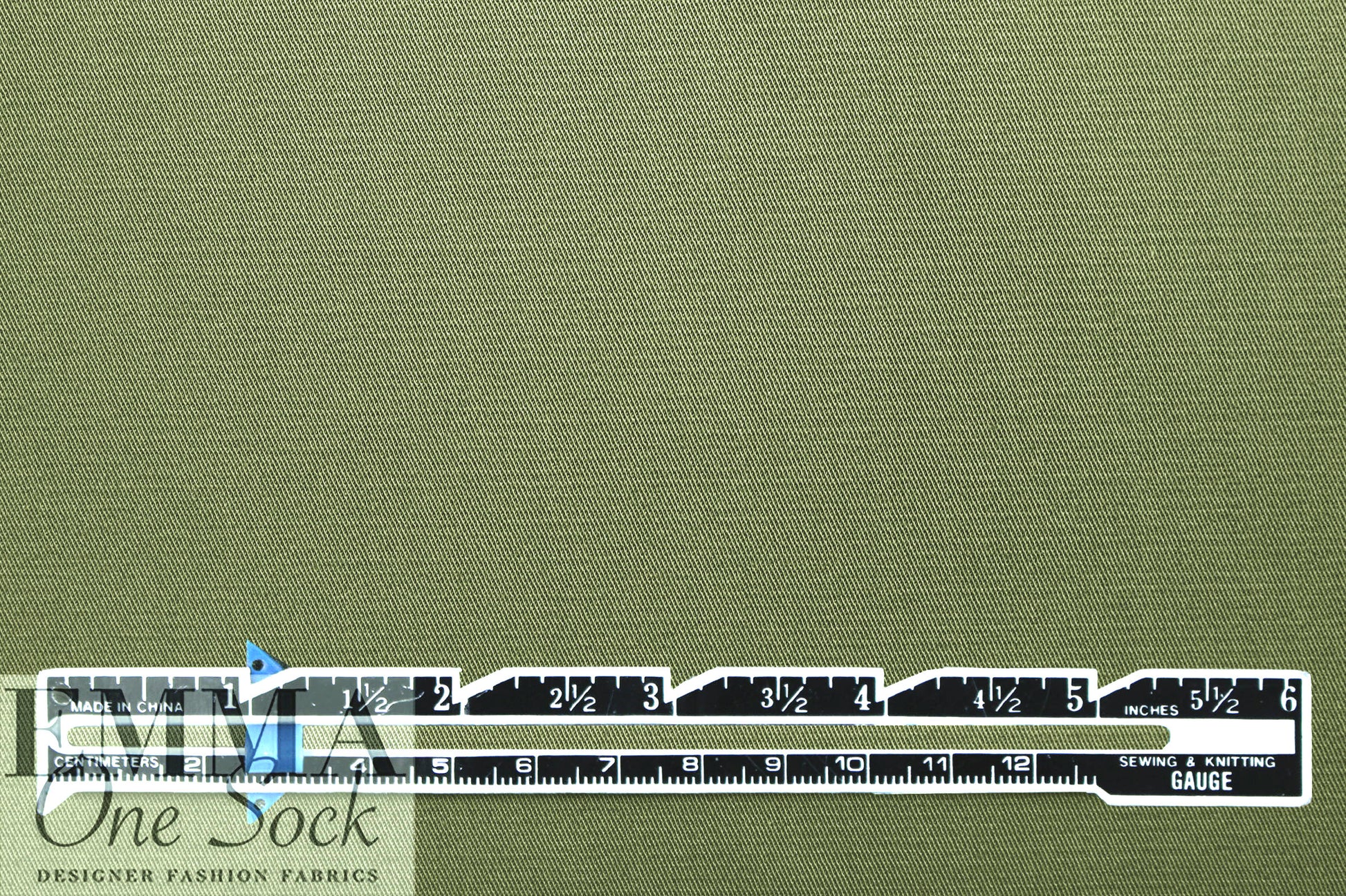 organic GOTS cotton/elastane stretch twill - moss 1.5 yd