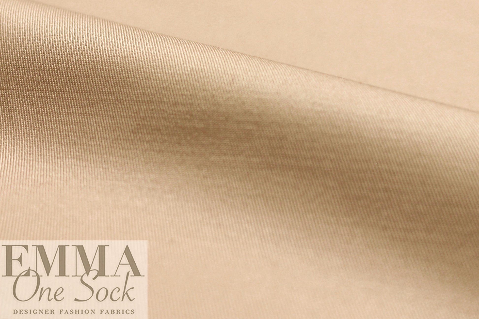 organic GOTS cotton/elastane stretch twill - dune 1.25 yds