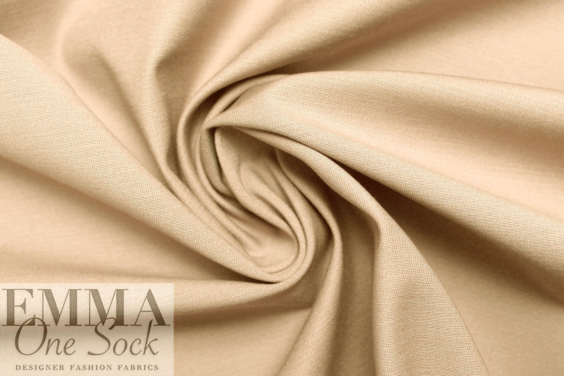 organic GOTS cotton/elastane stretch twill - dune 1.4 yds