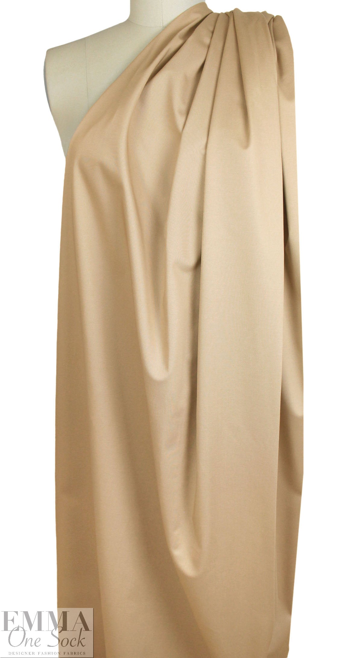 organic GOTS cotton/elastane stretch twill - dune 1.75 yd