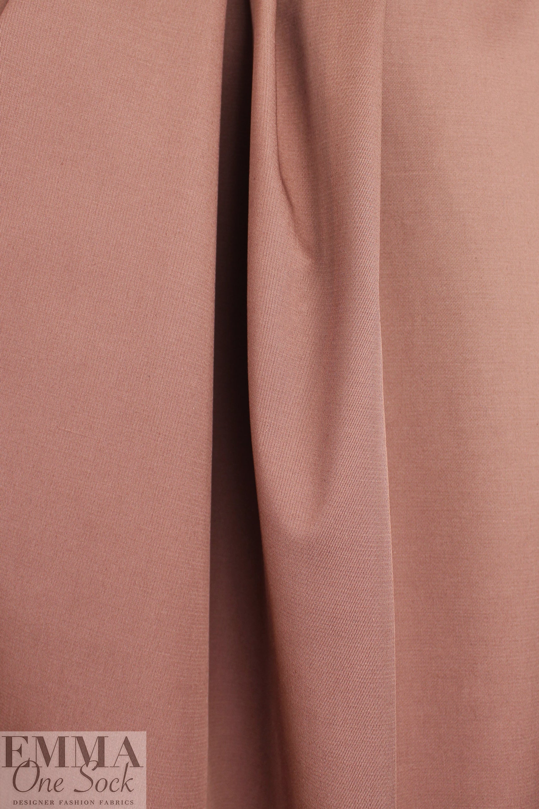 MTM organic GOTS cotton/elastane stretch twill - cognac 1.75 yds