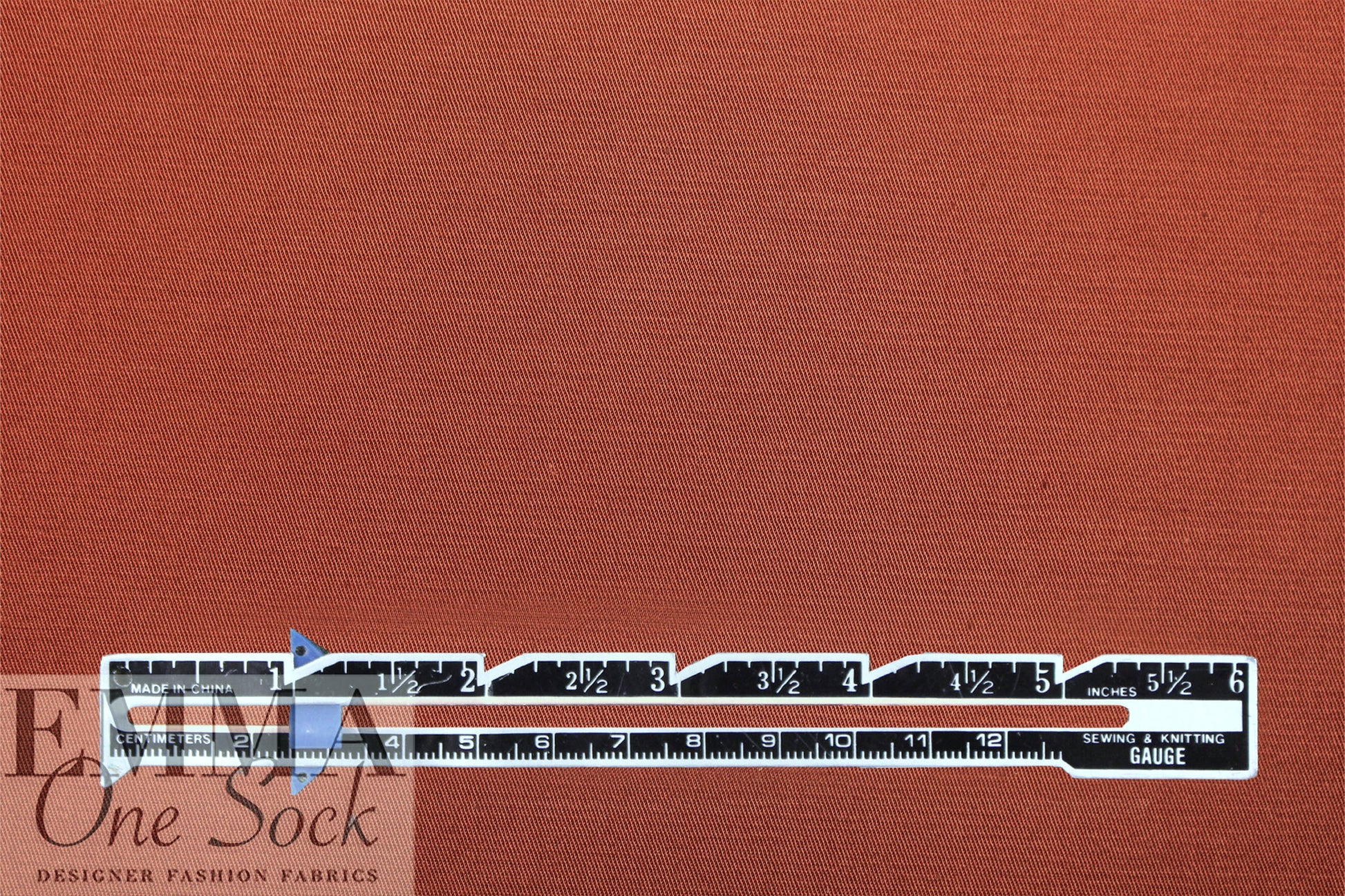 organic GOTS cotton/elastane stretch twill - paprika 1.75 yd