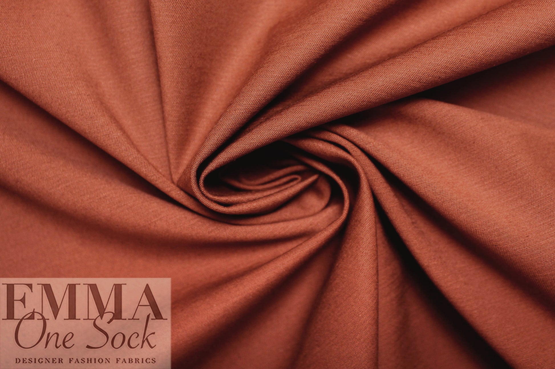 organic GOTS cotton/elastane stretch twill - paprika 1.75 yd