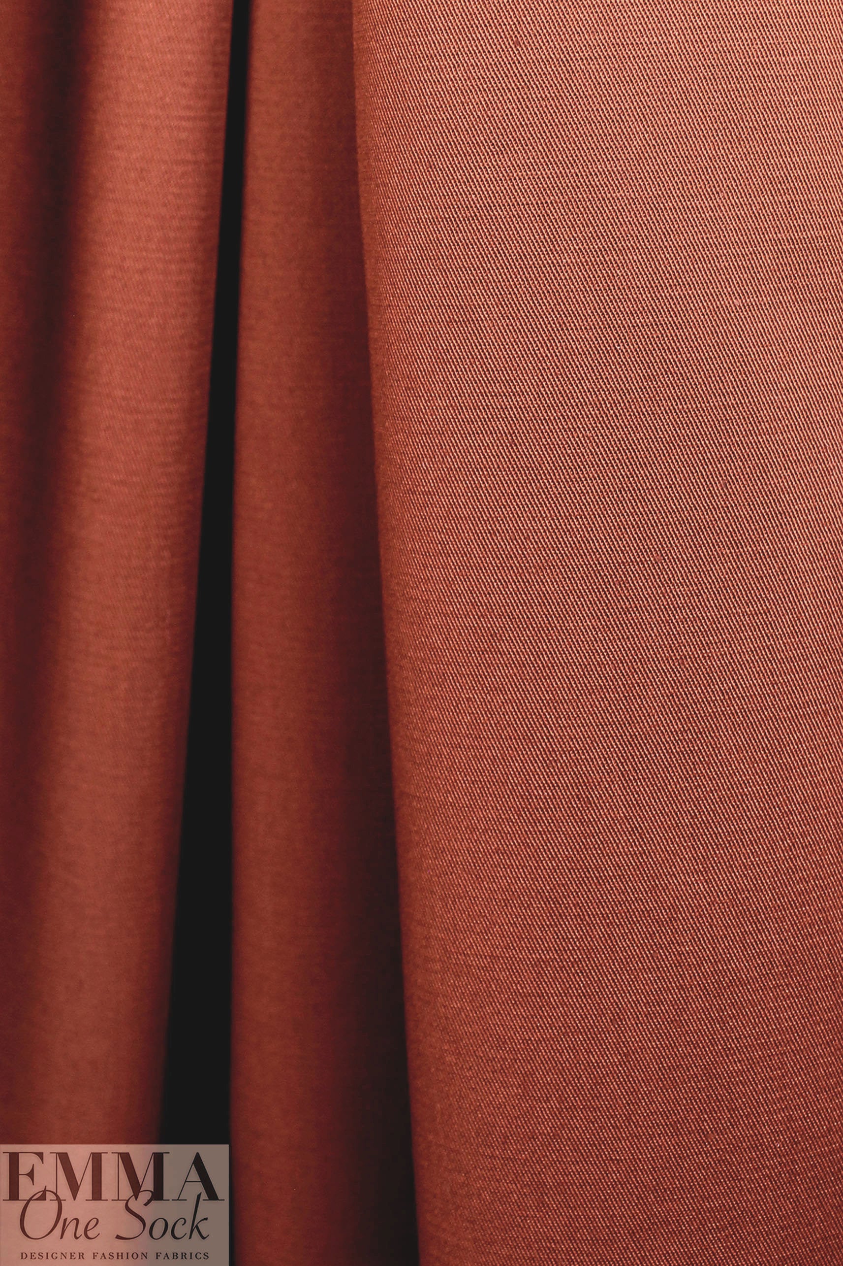 organic GOTS cotton/elastane stretch twill - paprika 1.75 yds