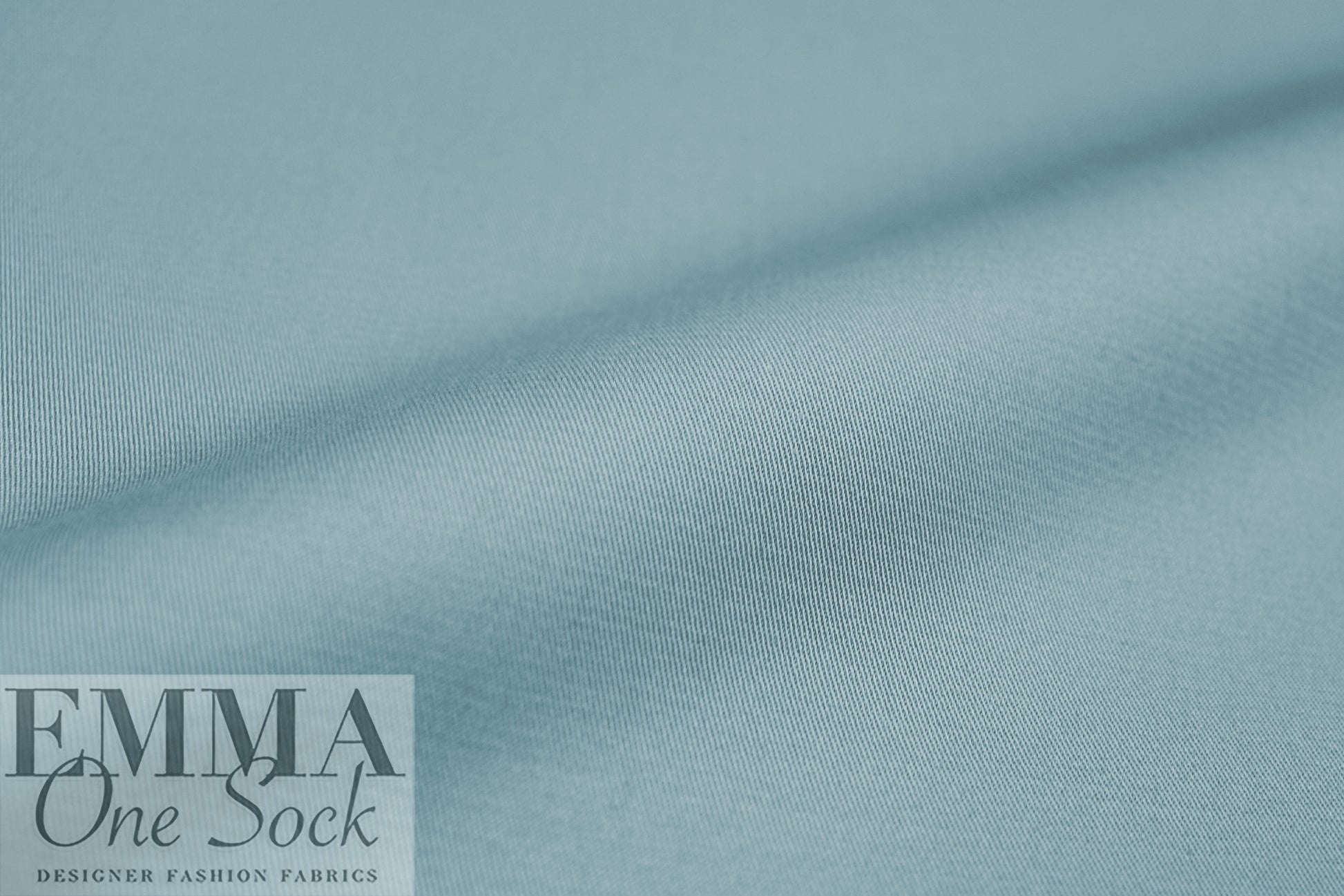 MTM organic GOTS cotton/elastane stretch twill - blue fog 2.125 yds