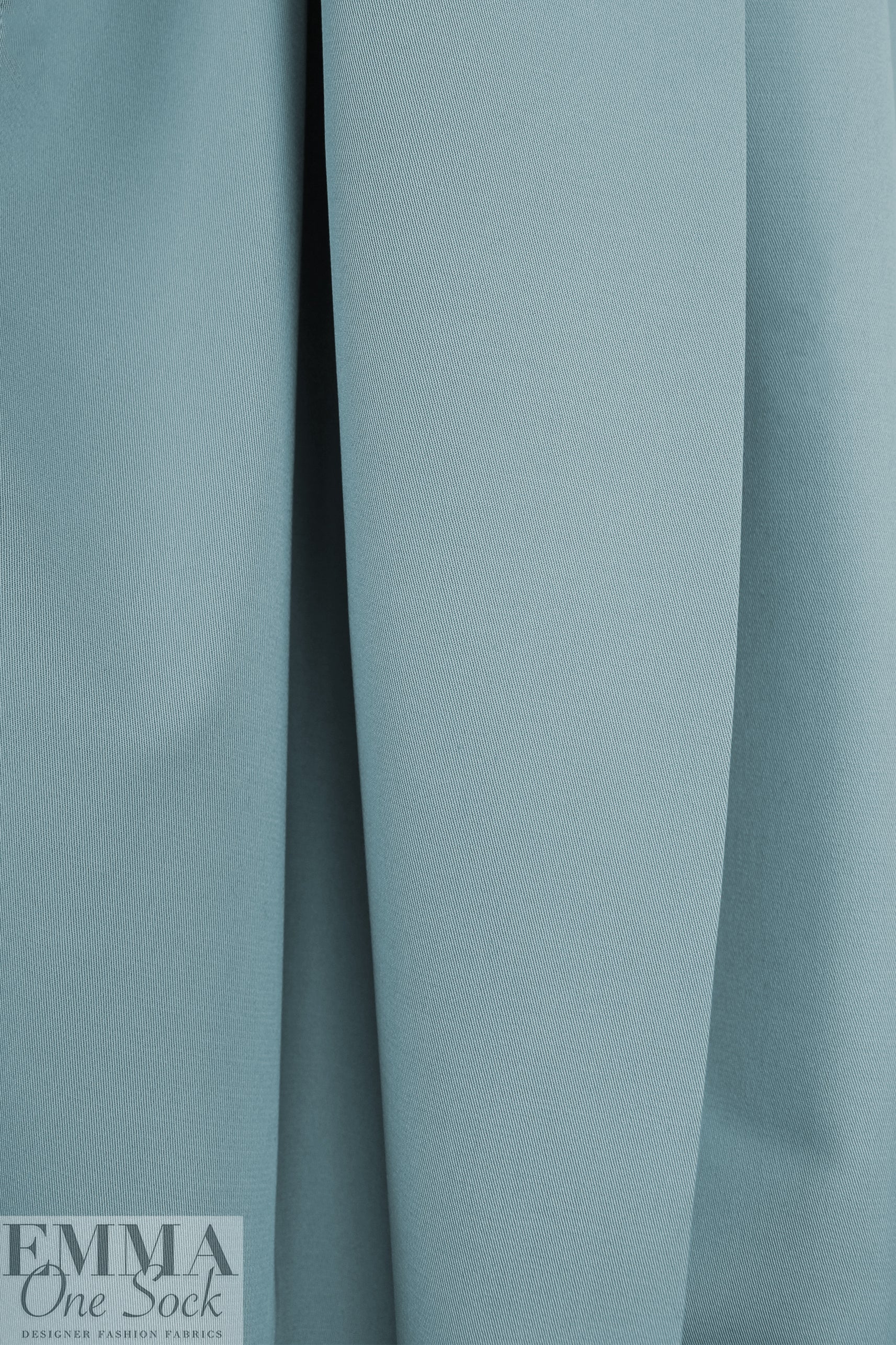 MTM organic GOTS cotton/elastane stretch twill - blue fog 2.125 yds