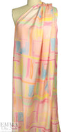Italian designer viscose/silk brushstrokes dressweight twill 1.875 yd