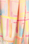 Italian designer viscose/silk brushstrokes dressweight twill 1.25 yd