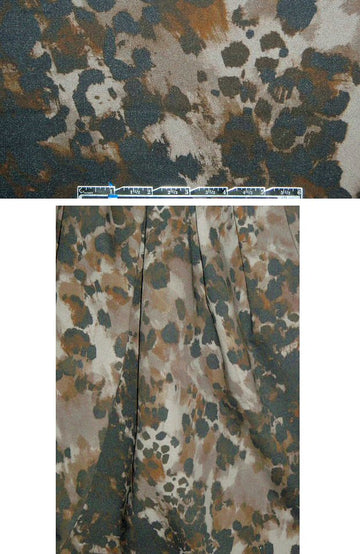 NY designer animal abstract stretch cotton twill 2 yds