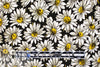 'countless daisies' stretch cotton twill .625 yds