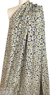 'countless daisies' stretch cotton twill .625 yds