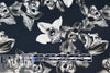 'lino print orchid' stretch cotton twill 1 yard