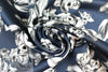 'lino print orchid' stretch cotton twill 1 yard