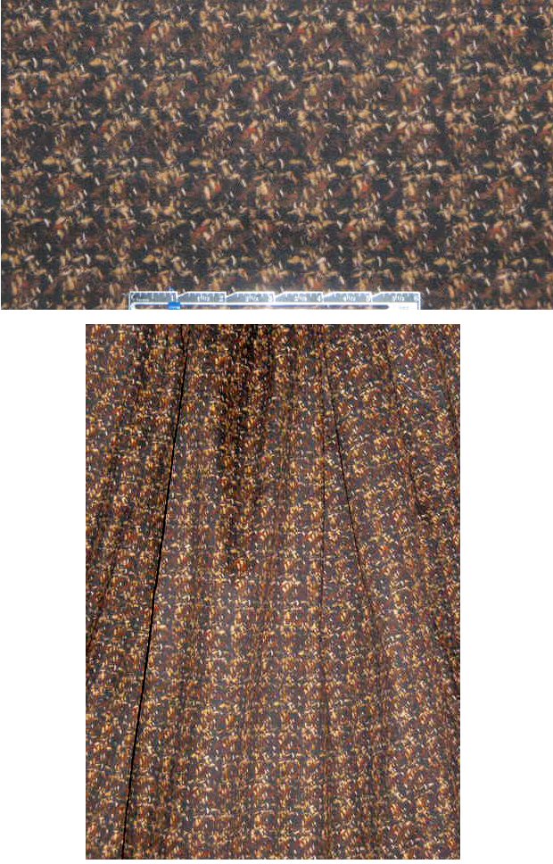 NY designer 'tweedy irony' stretch cotton twill .75 yds