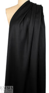 Italian fine quality wool gabardine - black 1.75 yds