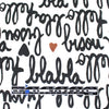 French 'love note' viscose twill woven 1.875 yd