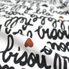 French 'love note' viscose twill woven 2 yds
