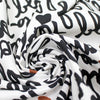 French 'love note' viscose twill woven 2 yds
