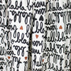 French 'love note' viscose twill woven 2 yds