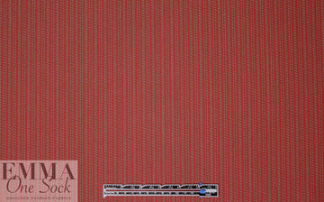 famous designer Italian virgin wool twill stripe - brick