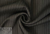 famous designer virgin wool twill stripe - black coffee 2.125 yd