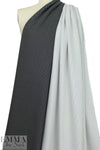 NY designer b/w dot cotton stretch reversible jacquard