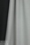 NY designer b/w dot cotton stretch reversible jacquard 1.5 yd