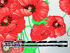 Emanue1 Ungaro haute couture viscose - poppy flowers 1.5 yds