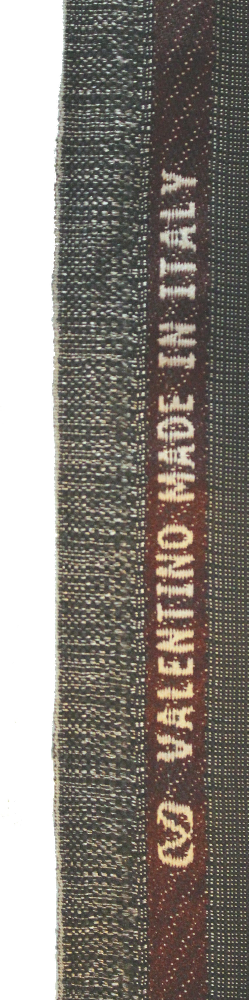 Va1entino virgin wool woven selvage suiting - gunmetal 1.375 yds