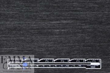 CA designer variegated sweatery jersey knit - gunmetal .5 yds