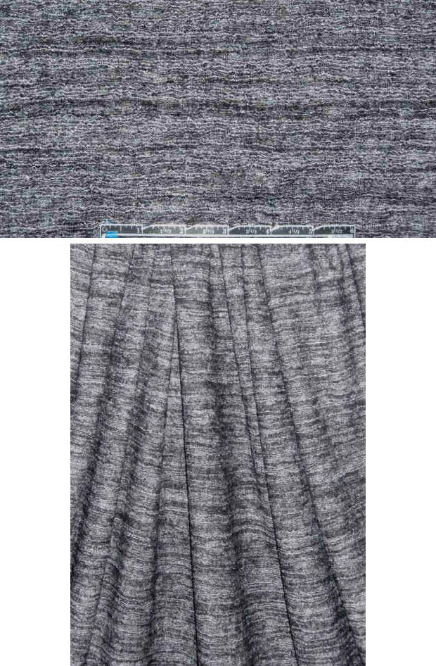 viscose/wool variegated sweater knit - black/white