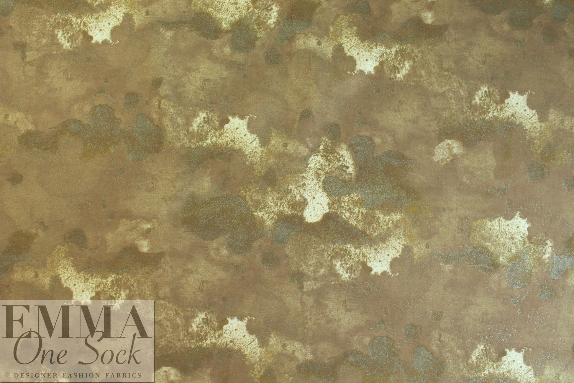 Italian abstract design cotton stretch velour