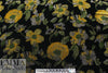 NY designer lush rayon/silk velvet - amber floral