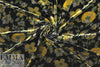 NY designer lush rayon/silk velvet - amber floral 3 yd