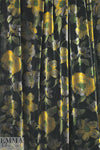 NY designer lush rayon/silk velvet - amber floral 3 yd