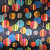 French 'floating colors' design stretch velvet knit .875 yds