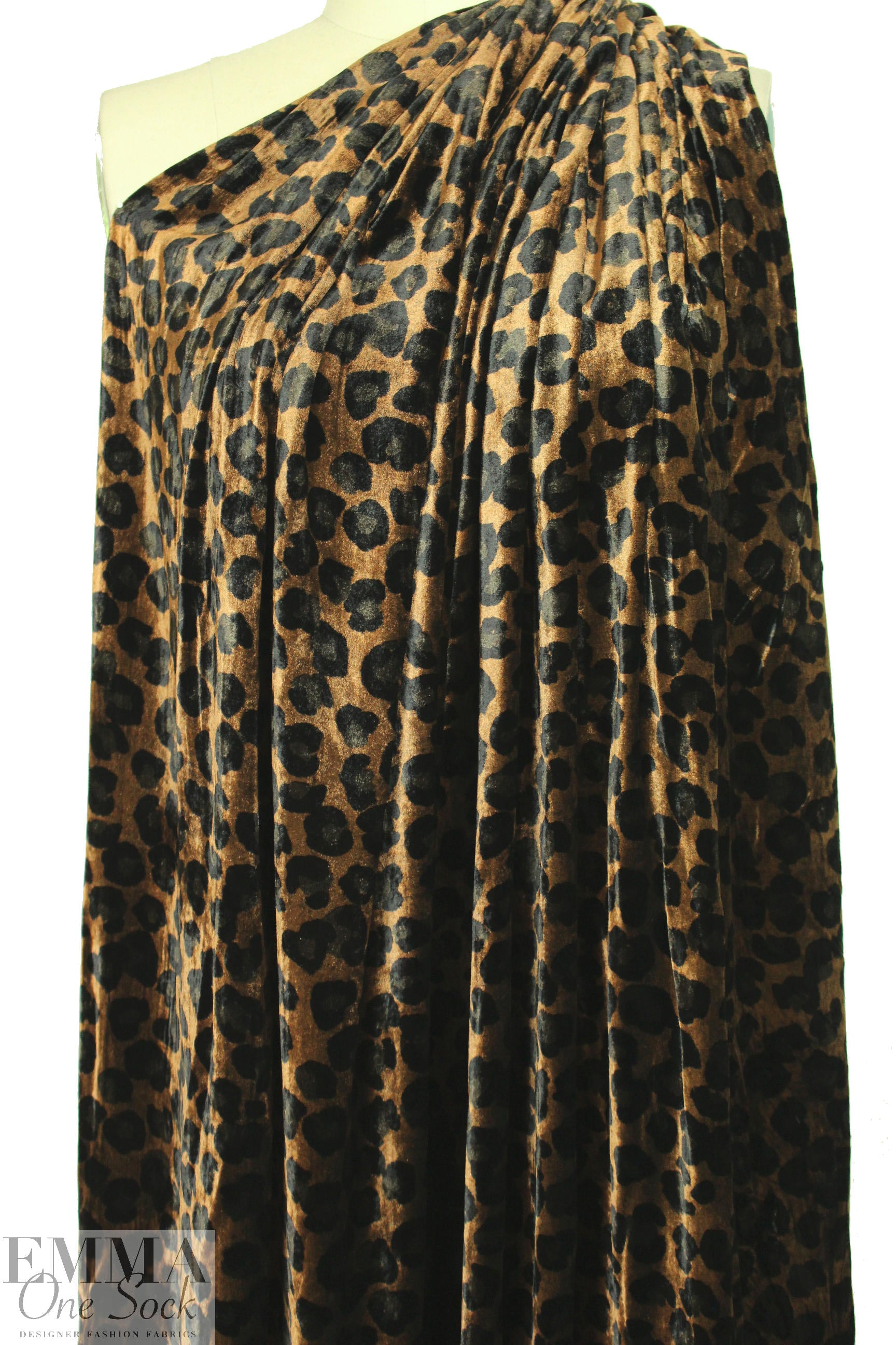 The0ry rayon/silk animal print velvet