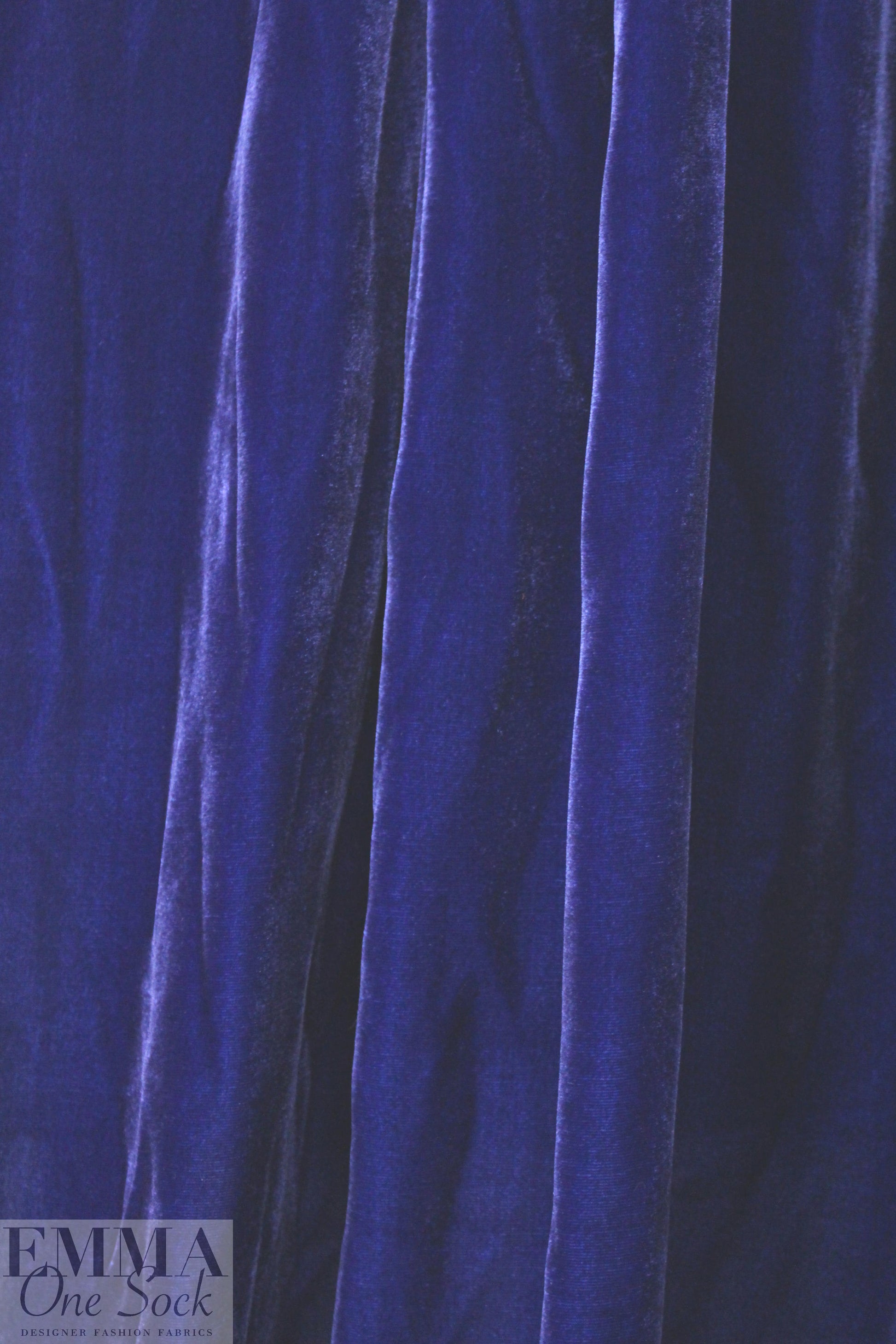 lush rayon/silk velvet - regal royal blue 2.5 yd