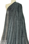 CA designer pewter velvet accordion plisse' 1.625 yd