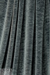 CA designer pewter velvet accordion plisse'